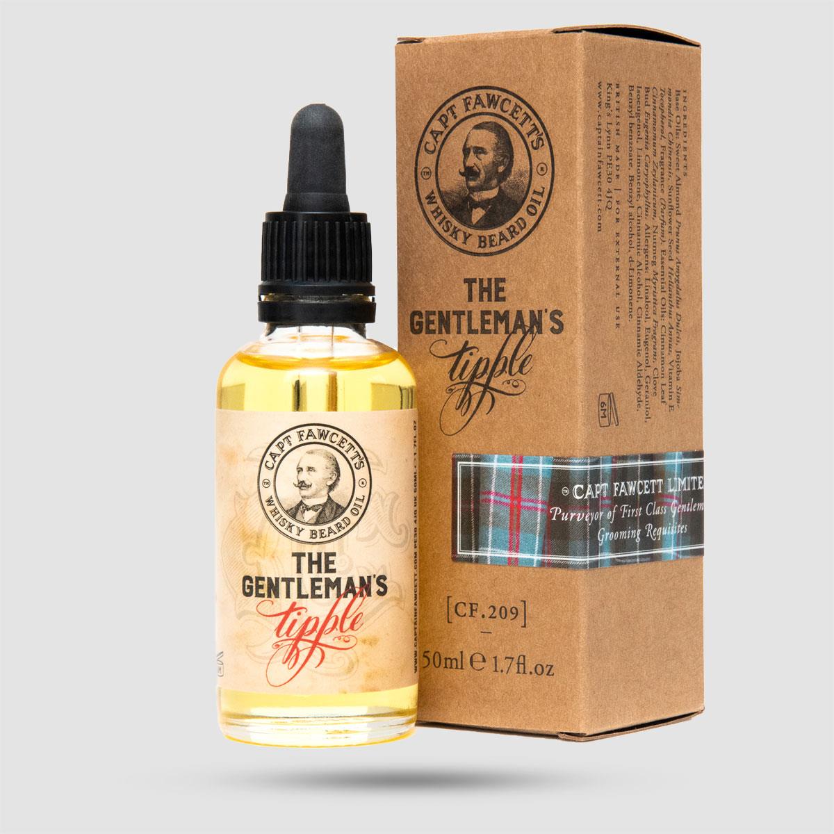 Captain Fawcett Whisky Beard Oil 50ml - Λάδι Γενιών - Χειροποίητο με φυσικά έλαια