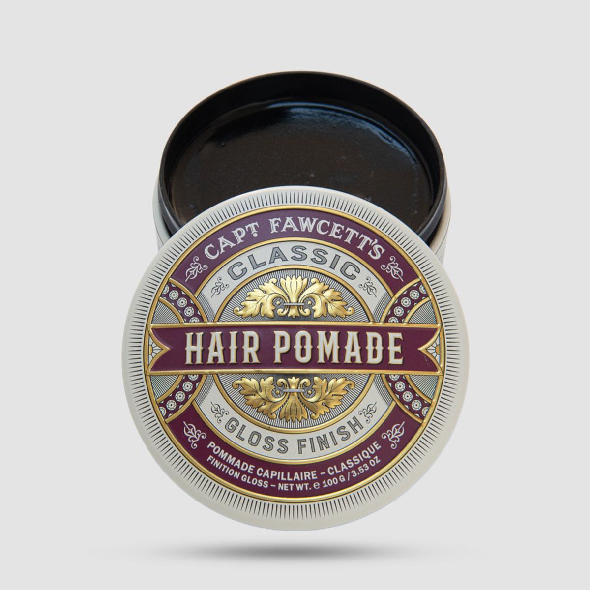 Captain Fawcett Classic Pomade 100ml - Πομάδα Μαλλιών - Μεσαία σταθεροποίηση με λάμψη