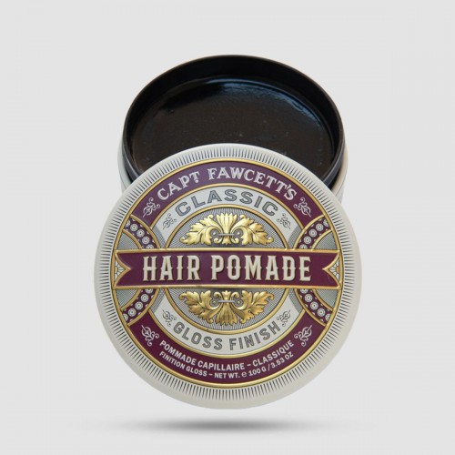 Captain Fawcett Classic Pomade 100ml - Πομάδα Μαλλιών - Μεσαία σταθεροποίηση με λάμψη