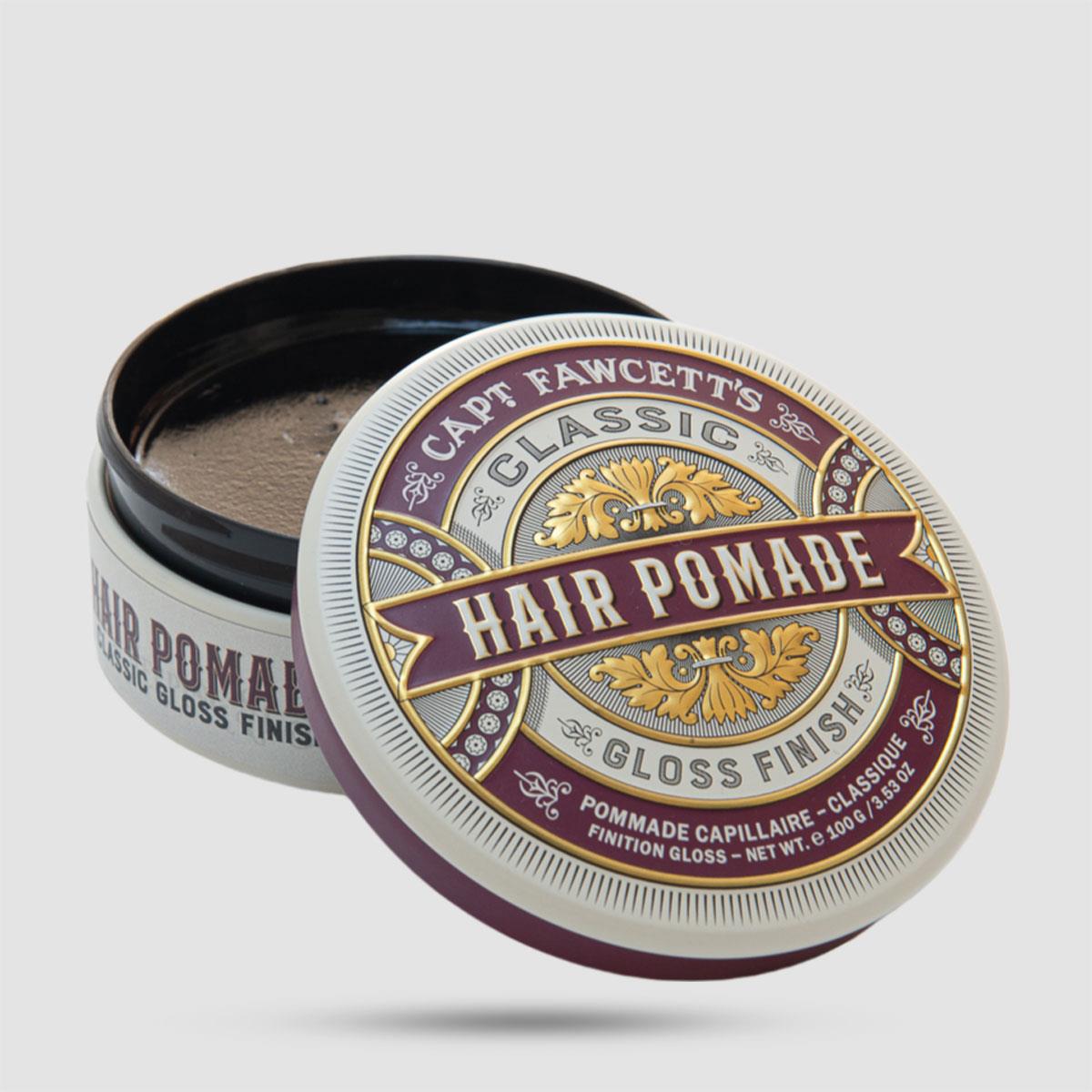Captain Fawcett Classic Pomade 100ml - Πομάδα Μαλλιών - Μεσαία σταθεροποίηση με λάμψη