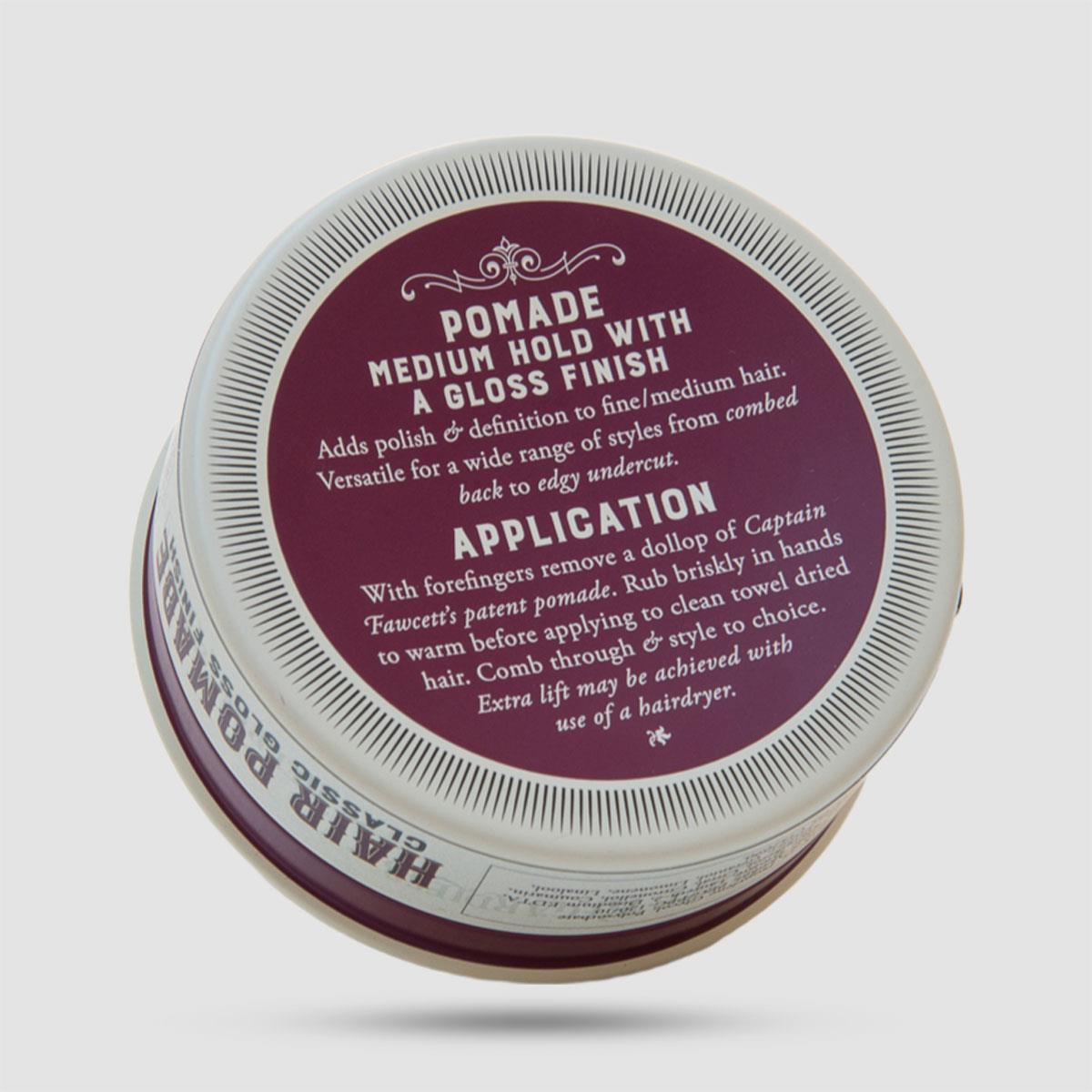 Captain Fawcett Classic Pomade 100ml - Πομάδα Μαλλιών - Μεσαία σταθεροποίηση με λάμψη