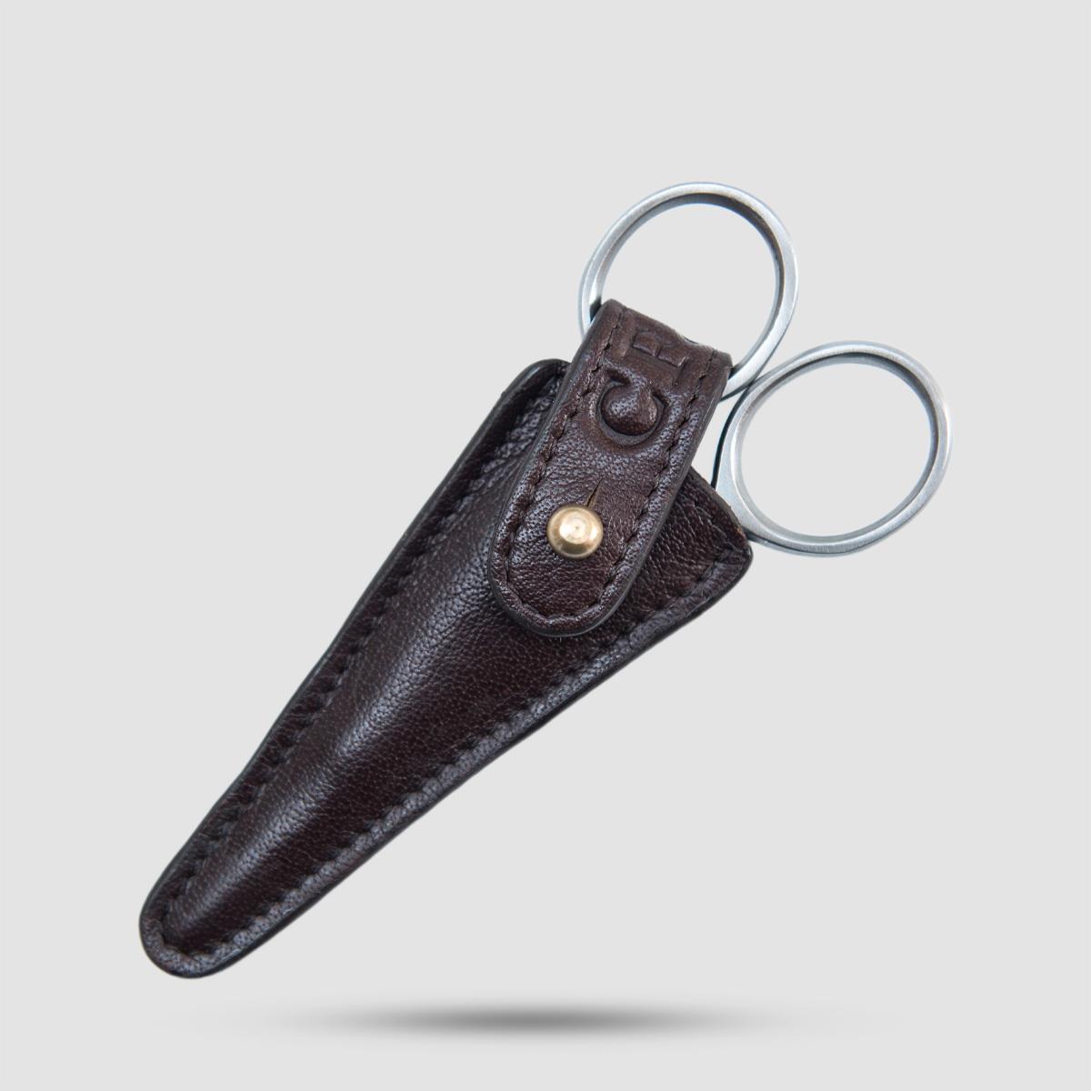 Ψαλίδι Μουστακιού Captain Fawcett - Grooming - Χειροποίητο με δερμάτινη θήκη