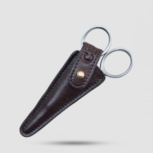 Ψαλίδι Μουστακιού Captain Fawcett - Grooming - Χειροποίητο με δερμάτινη θήκη