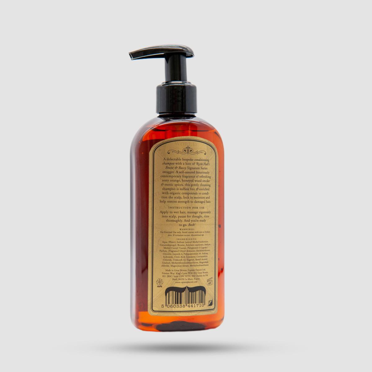 Σαμπουάν Captain Fawcett Ricki Hall's Booze & Baccy 250ml - Ανδρικό grooming - Sulfate-free φόρμουλα