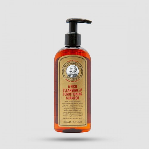 Σαμπουάν Captain Fawcett Ricki Hall's Booze & Baccy 250ml - Ανδρικό grooming - Sulfate-free φόρμουλα