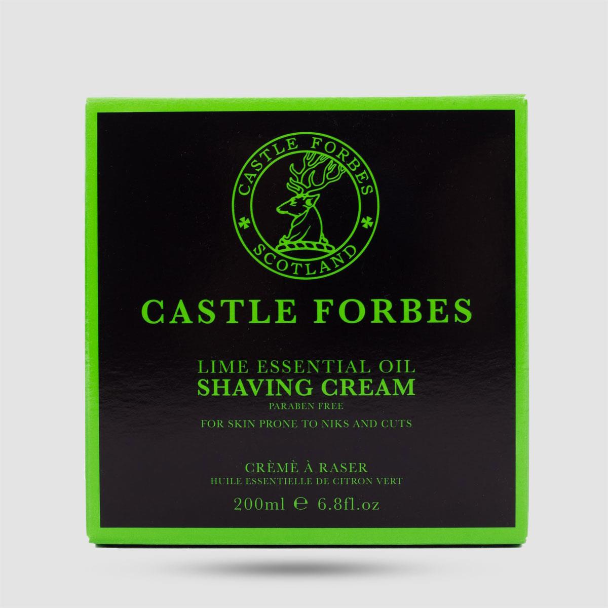 Κρέμα Ξυρίσματος Castle Forbes Lime Oils - Φυσική προστασία με αιθέρια έλαια