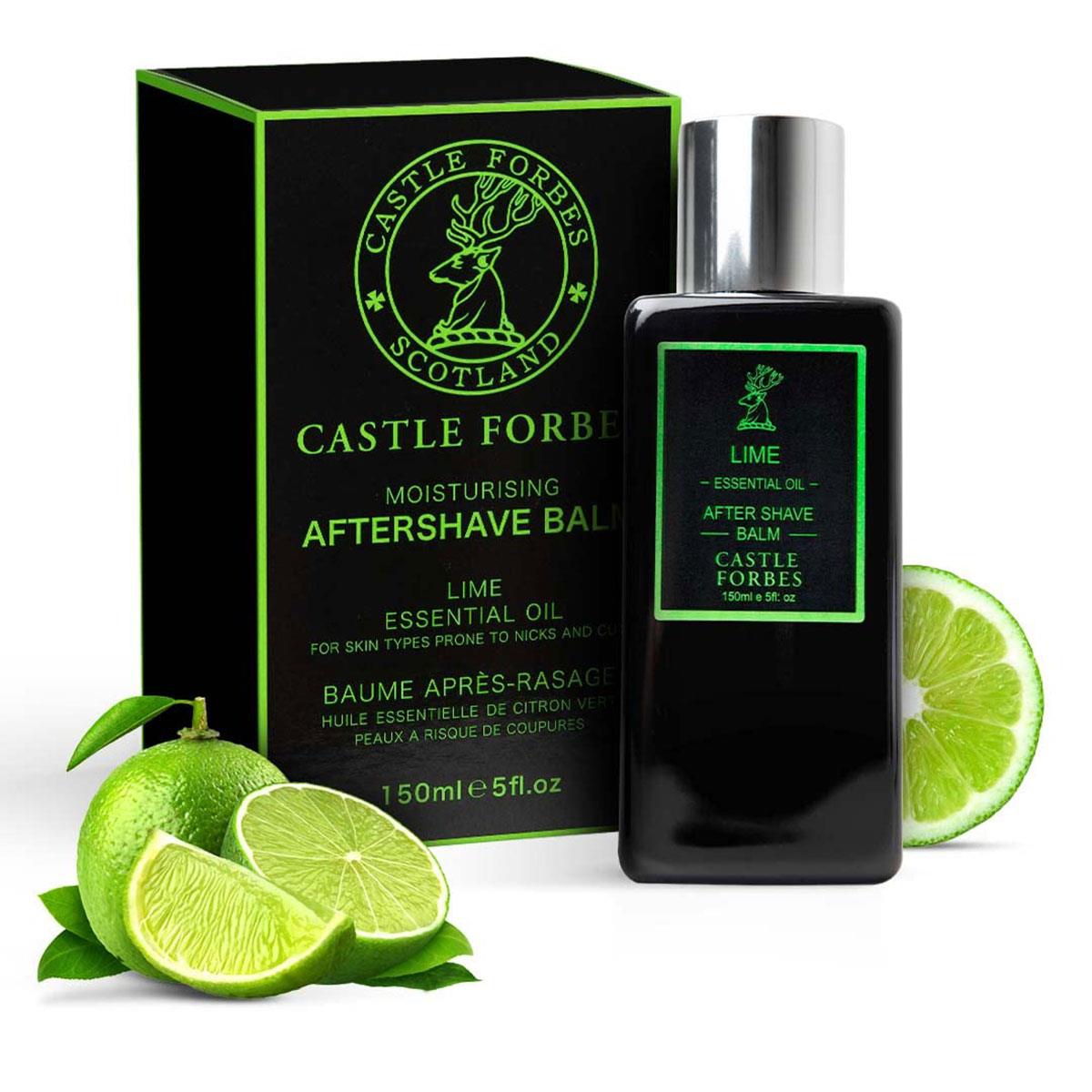 Castle Forbes Lime After Shave Balm 150ml - Alcohol-free aftershave με witch hazel