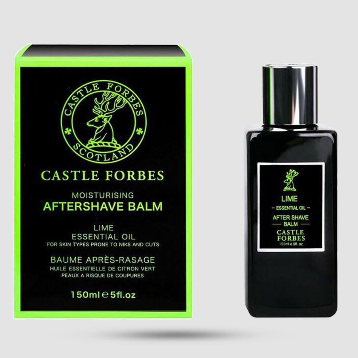 Castle Forbes Lime After Shave Balm 150ml - Alcohol-free aftershave με witch hazel
