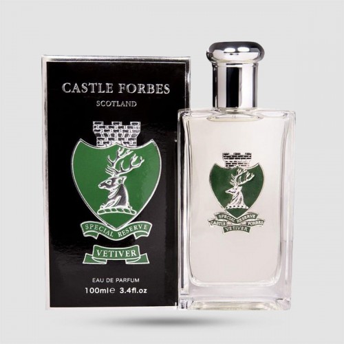 Castle Forbes Vetiver Eau de Parfum 100ml - Woody Aromatic men's fragrance with vetiver oil