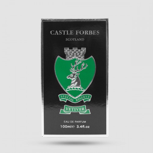 Castle Forbes Vetiver Eau de Parfum 100ml - Woody Aromatic men's fragrance with vetiver oil