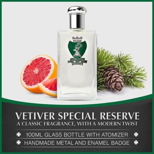 Castle Forbes Vetiver Eau de Parfum 100ml - Woody Aromatic men's fragrance with vetiver oil