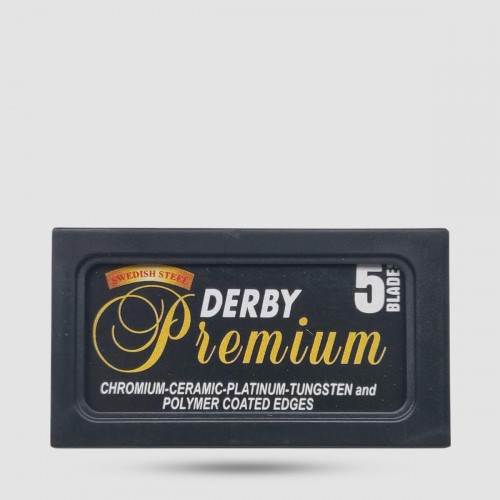 Derby Black Premium Ανταλλακτικές Λεπίδες Ξυρίσματος - Grooming - Πενταπλή επίστρωση