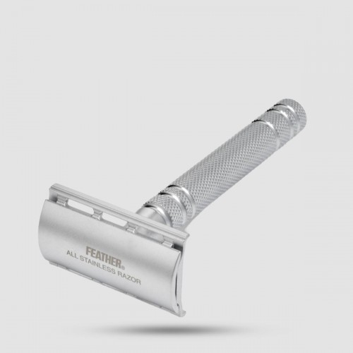 Feather AS-D2 All Stainless Steel Double-Edge Razor - Shaving Tools - Ήπιο ξύρισμα για ευαίσθητο δέρμα