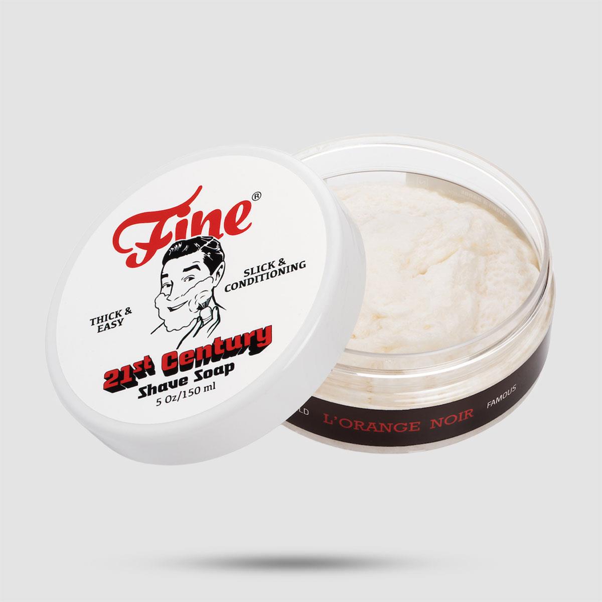 Σαπούνι Ξυρίσματος Fine L'Orange Noir 150ml - Premium shaving soap με βούτυρο μάνγκο