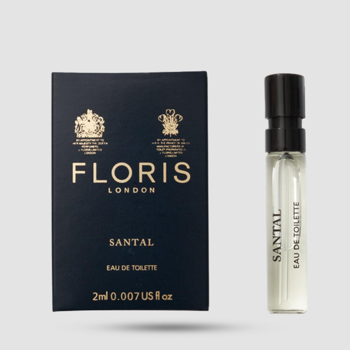 Eau De Toilette Santal Floris London - Ανδρικό Άρωμα - Ξυλώδες πικάντικο με σανταλόξυλο