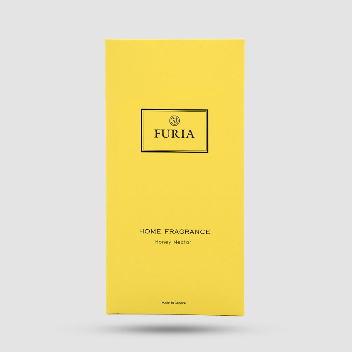 Reed Diffuser FURIA Honey Nectar 200ml - Αρωματιστής Χώρου - Φυσικά bamboo sticks