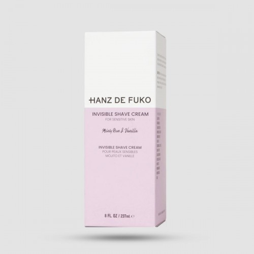 Κρέμα Ξυρίσματος Invisible Hanz De Fuko - Skincare - Υποαλλεργική φόρμουλα 237ml