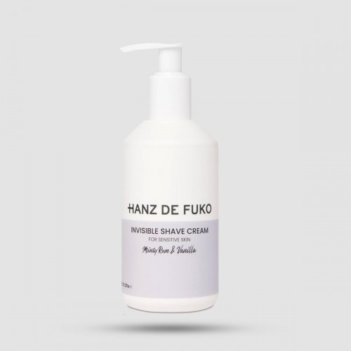 Κρέμα Ξυρίσματος Invisible Hanz De Fuko - Skincare - Υποαλλεργική φόρμουλα 237ml