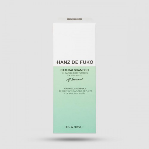 Natural Shampoo Hanz De Fuko - Σαμπουάν Ενδυνάμωσης - 16+ φυτικά εκχυλίσματα