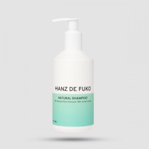 Natural Shampoo Hanz De Fuko - Σαμπουάν Ενδυνάμωσης - 16+ φυτικά εκχυλίσματα