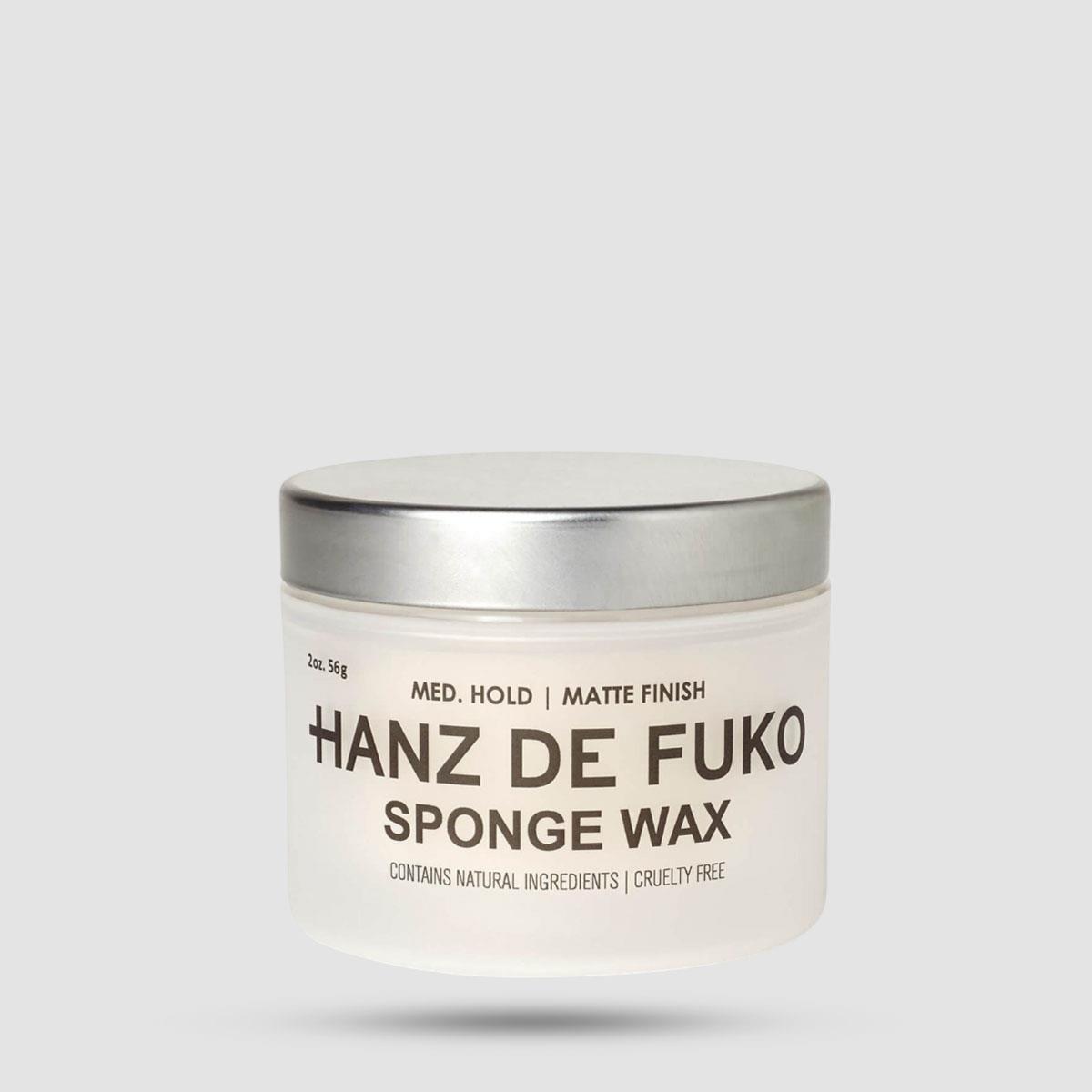 Sponge Wax Hanz De Fuko - Κερί Μαλλιών - Ματ φινίρισμα με μεσαίο κράτημα