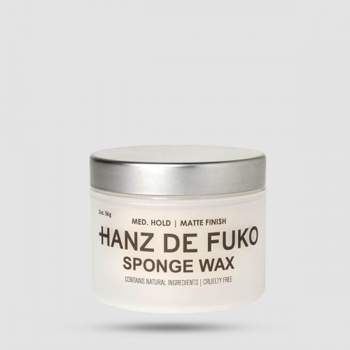 Sponge Wax Hanz De Fuko - Κερί Μαλλιών - Ματ φινίρισμα με μεσαίο κράτημα