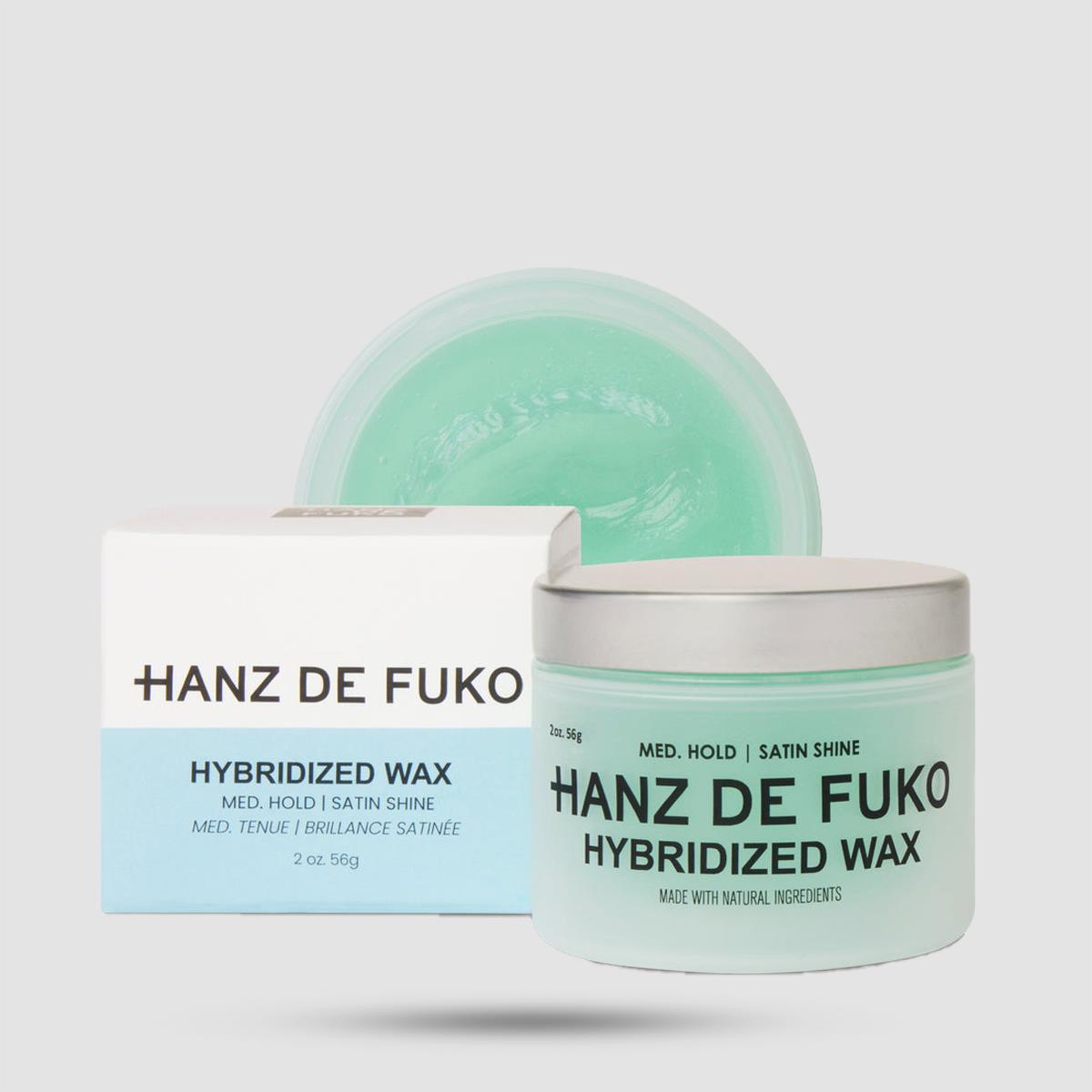 Hybridized Wax Hanz De Fuko - Κερί Μαλλιών - Μεσαίο κράτημα με σατινέ λάμψη