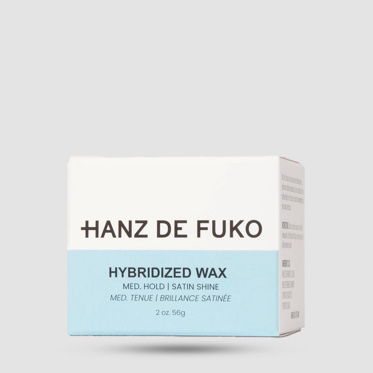 Hybridized Wax Hanz De Fuko - Κερί Μαλλιών - Μεσαίο κράτημα με σατινέ λάμψη