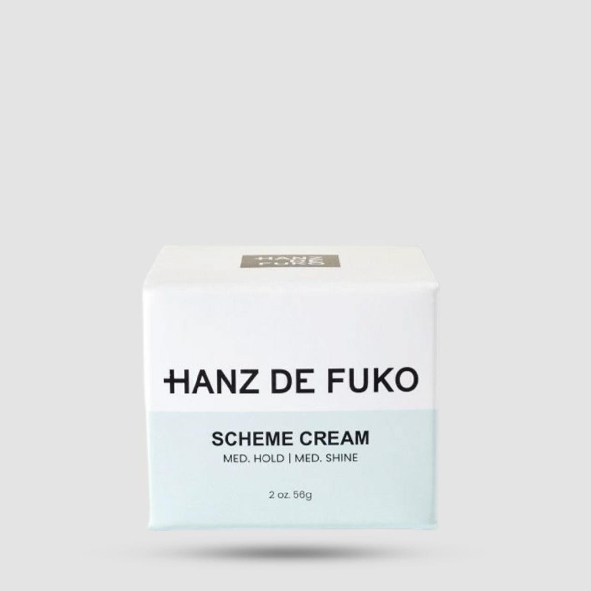 Scheme Cream Hanz de Fuko - Κρέμα Styling Μαλλιών - Μέτριο κράτημα με φυσική λάμψη