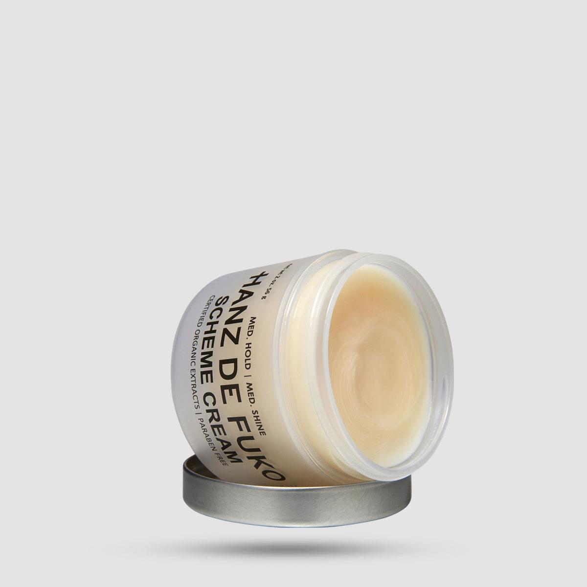 Scheme Cream Hanz de Fuko - Κρέμα Styling Μαλλιών - Μέτριο κράτημα με φυσική λάμψη