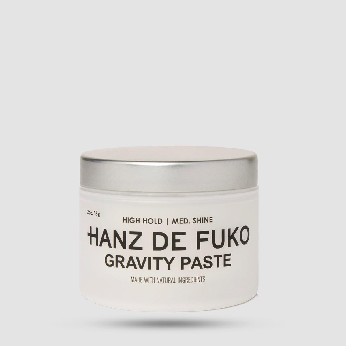 Gravity Paste Hanz De Fuko - Πάστα Μαλλιών - Υψηλό κράτημα με Super-Grip