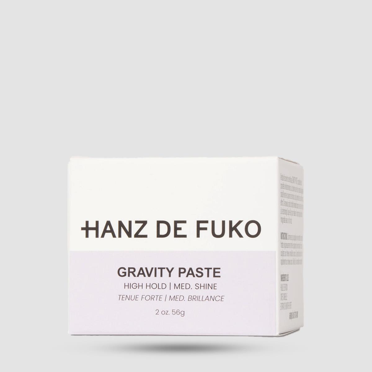 Gravity Paste Hanz De Fuko - Πάστα Μαλλιών - Υψηλό κράτημα με Super-Grip