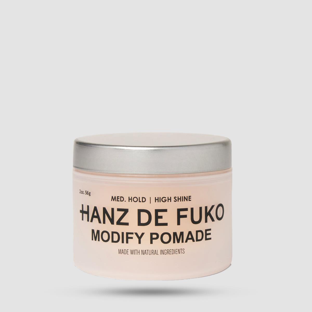 Hanz De Fuko Modify Pomade - Πομάδα Μαλλιών - Μεσαίο κράτημα με υψηλή λάμψη