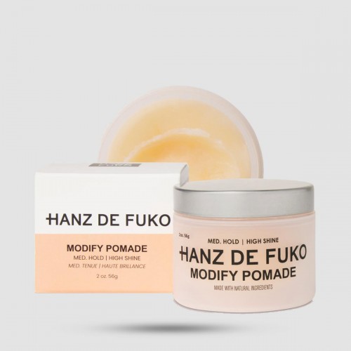Hanz De Fuko Modify Pomade - Πομάδα Μαλλιών - Μεσαίο κράτημα με υψηλή λάμψη