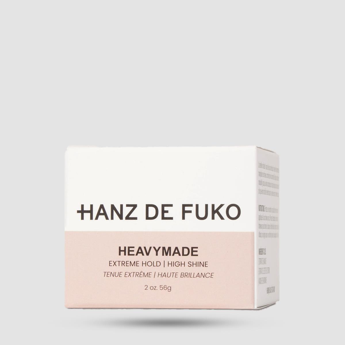 Heavymade Πομάδα Hanz De Fuko - Styling Μαλλιών - Ακραίο Κράτημα και Υψηλή Λάμψη