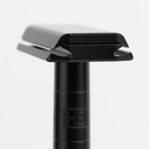 Henson Shaving AL13 Mild Jet Black - Safety Razor - Aerospace-grade aluminum