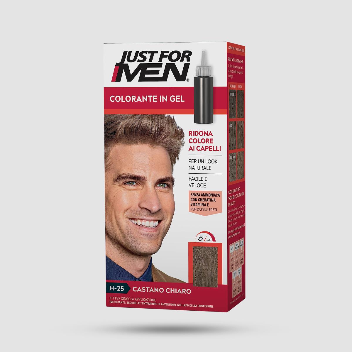 Just For Men H-25 Light Brown χρωμοσαμπουάν για ανοιχτά καστανά