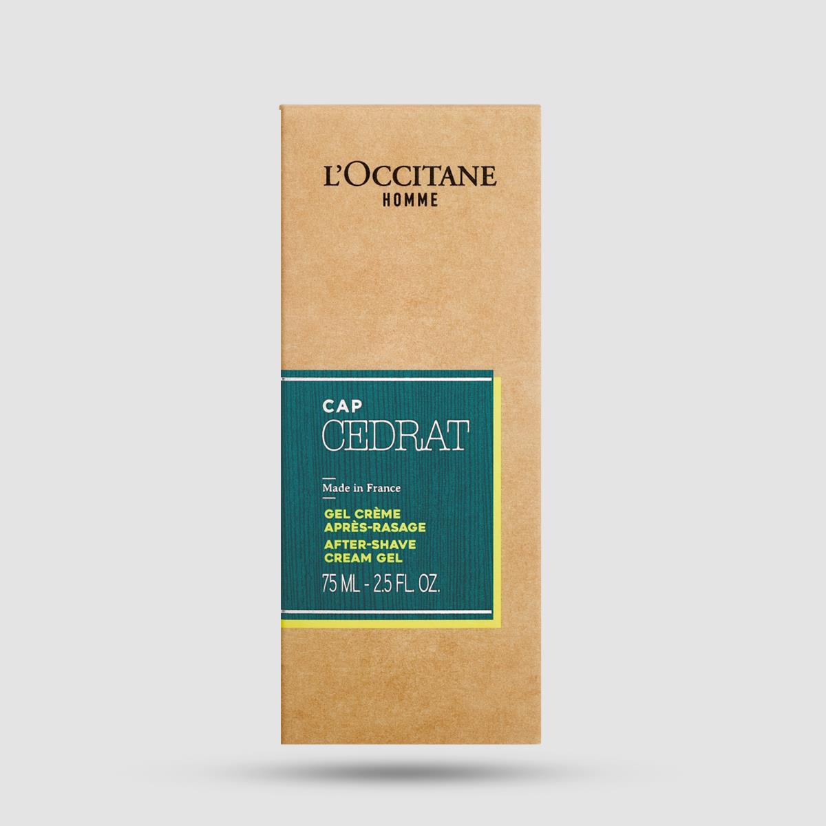 After Shave Cream Gel Cap Cedrat L'Occitane - Soothing aftershave - Moisturising cream-gel
