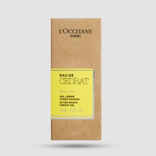 After Shave Cream Gel L'Occitane Eau De Cedrat 75ml - Soothing post-shave product