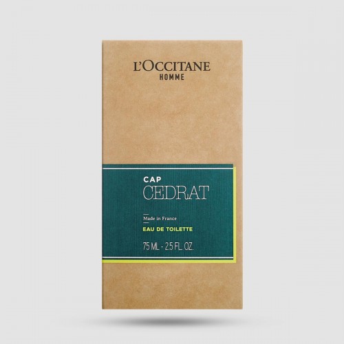 Cap Cedrat L'Occitane Eau de Toilette 75ml - Ανδρικό άρωμα με cedrat και μέντα