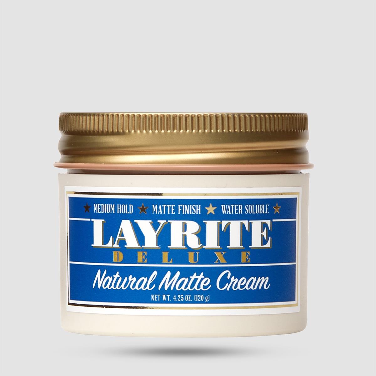 Layrite Natural Matte Cream - Κρέμα Μαλλιών - Ματ φινίρισμα με μεσαίο κράτημα