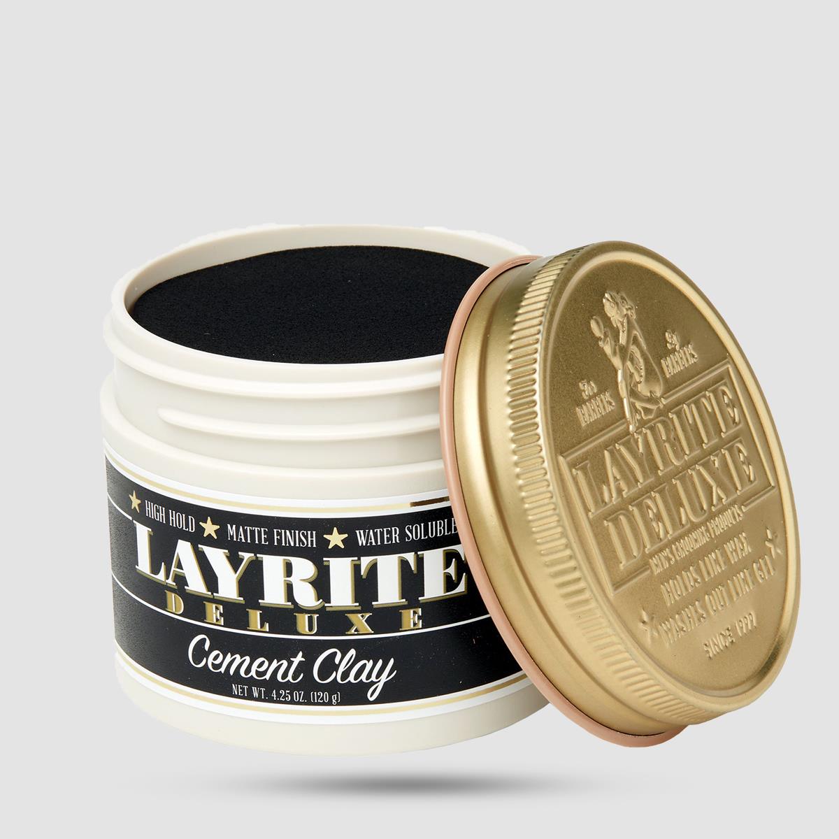 Layrite Cement Clay Πηλός Μαλλιών - Ματ φινίρισμα με εξαιρετικό κράτημα