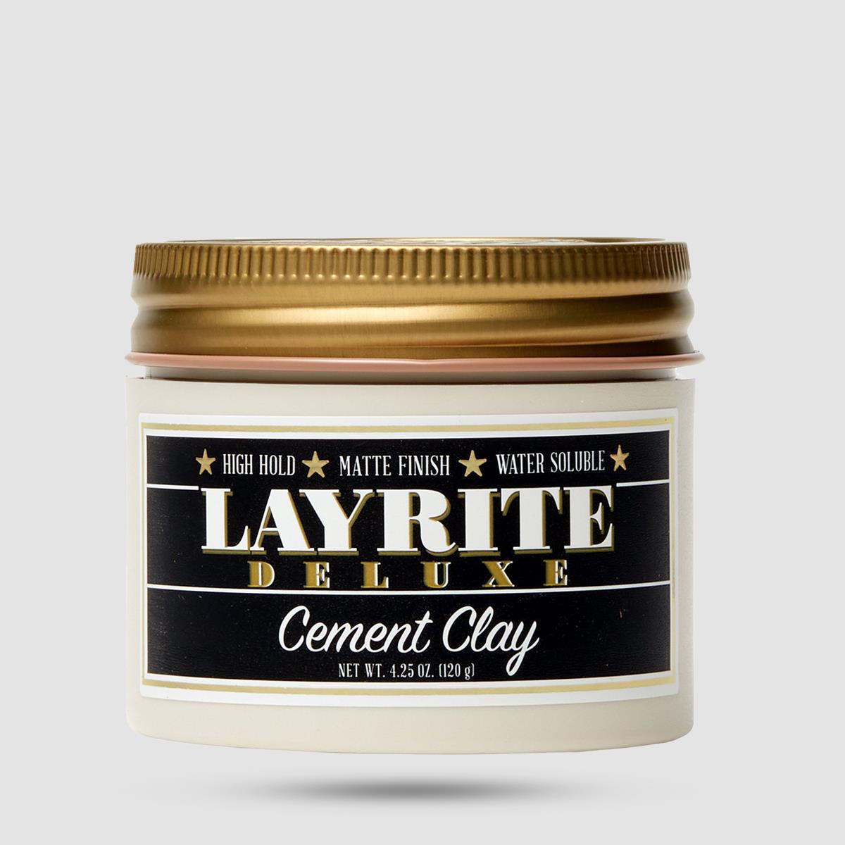 Layrite Cement Clay Πηλός Μαλλιών - Ματ φινίρισμα με εξαιρετικό κράτημα