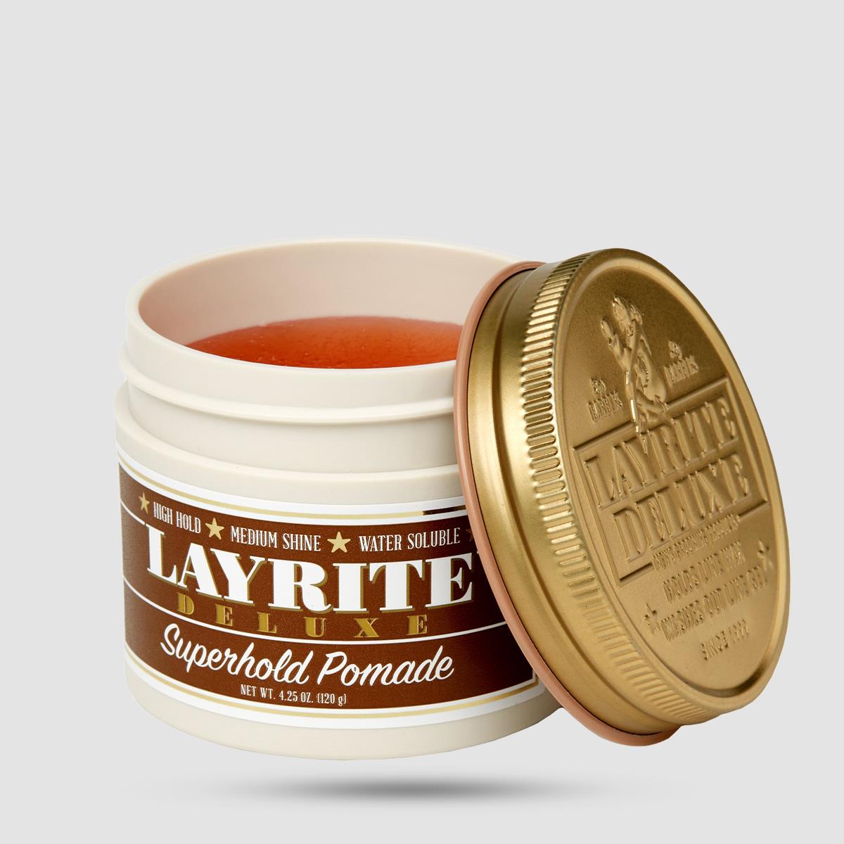 Layrite Superhold Pomade 120g - Πομάδα Μαλλιών - Water-based με εξαιρετικό κράτημα