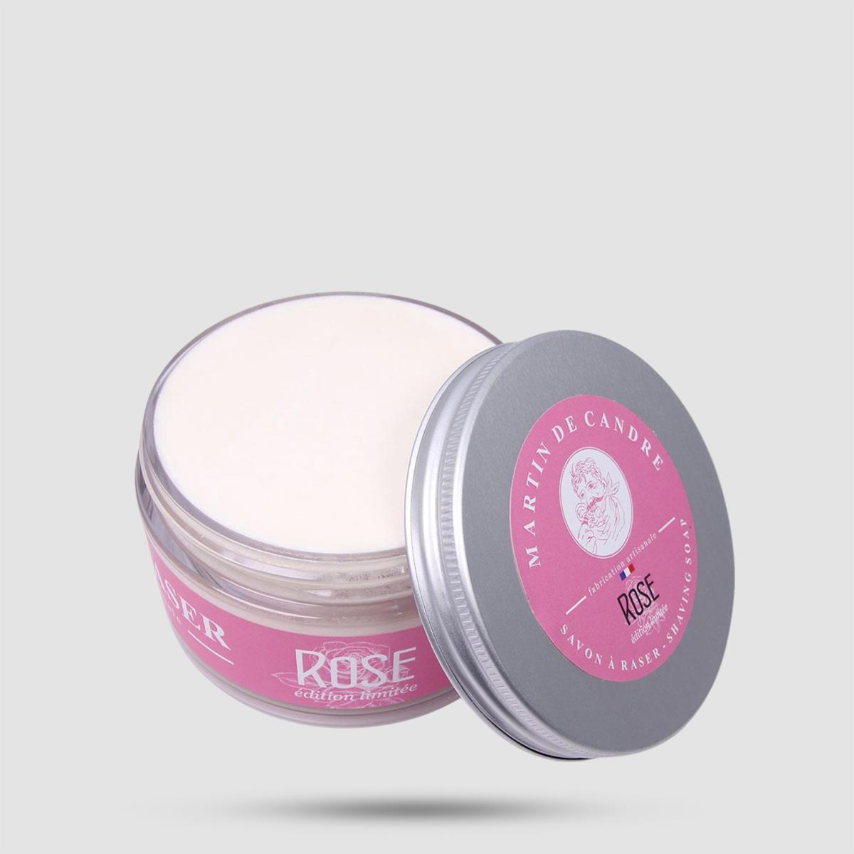 Σαπούνι Ξυρίσματος Martin de Candre - Άρωμα Τριαντάφυλλου - 100% Φυτικά Έλαια