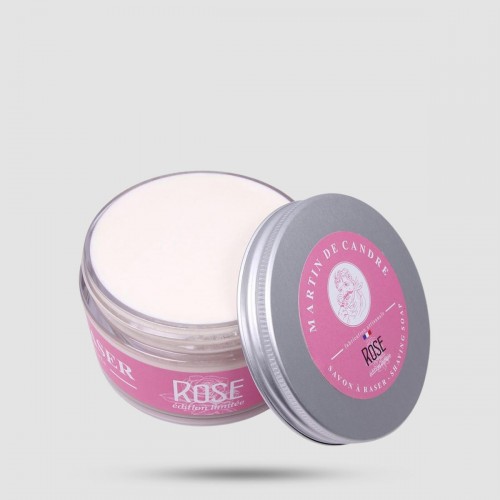 Σαπούνι Ξυρίσματος Martin de Candre - Άρωμα Τριαντάφυλλου - 100% Φυτικά Έλαια