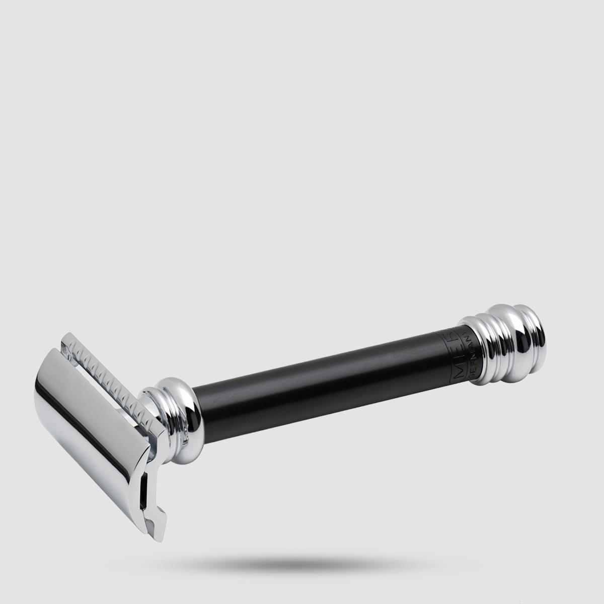 Merkur 38c Barber Pole Ξυριστική Μηχανή - Grooming - Κλειστή χτένα με αυλακώσεις