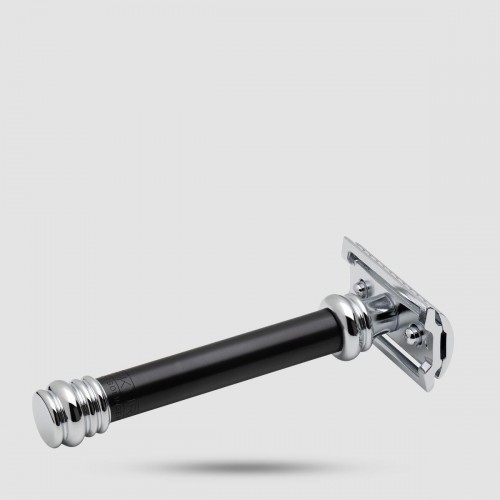 Merkur 38c Barber Pole Ξυριστική Μηχανή - Grooming - Κλειστή χτένα με αυλακώσεις