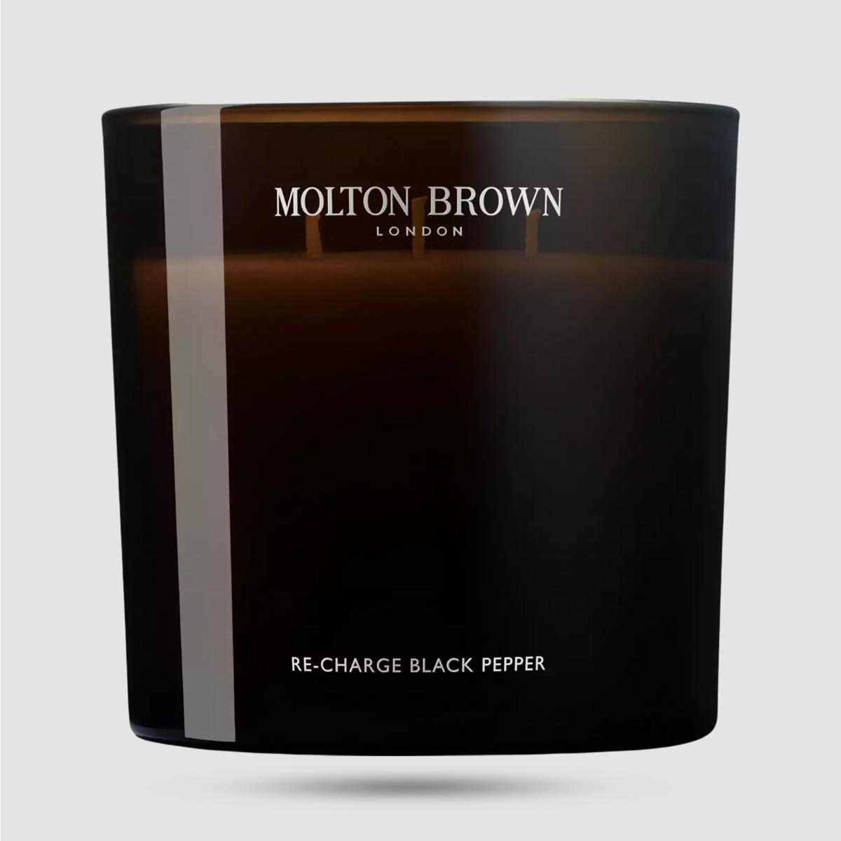 Molton Brown Re-charge Black Pepper Luxury Candle 600g - Αρωματικό Κερί - Τρία φυτίλια