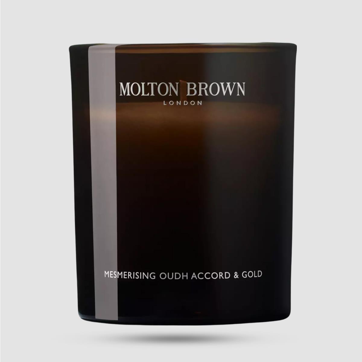 Molton Brown Mesmerising Oudh Accord Gold Signature Candle 190g - Αρωματικό Κερί Χώρου - Vegan Formula